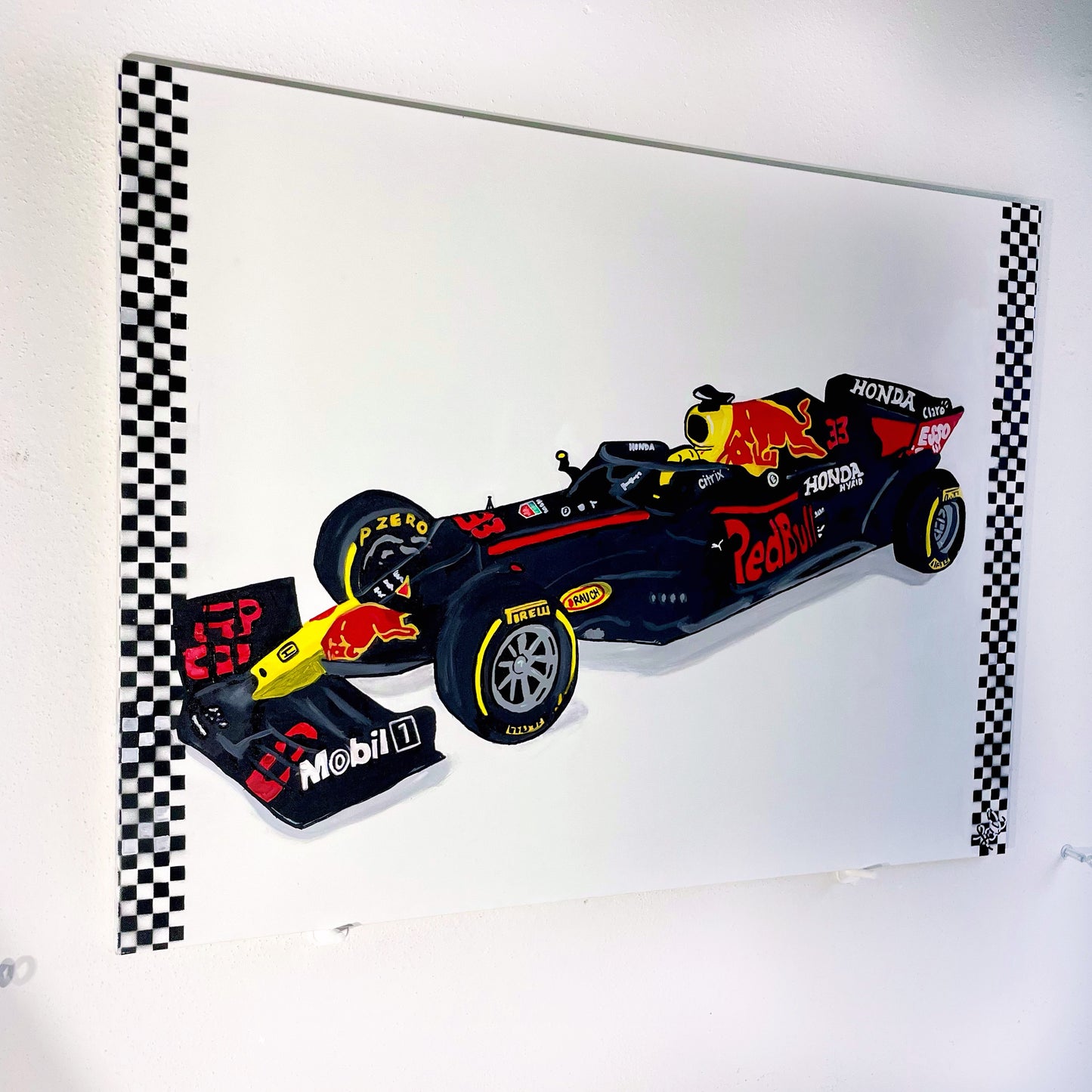 “F1 RedBull Racing” Acrylic On Canvas Comission