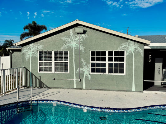 “Palm Palm Paradise” Airbnb Mural