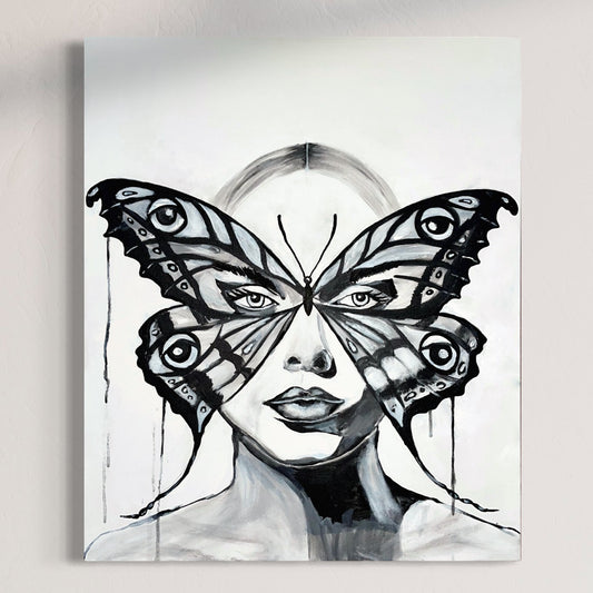 “Moth Vision” Acrylic On Canvas 24x20in