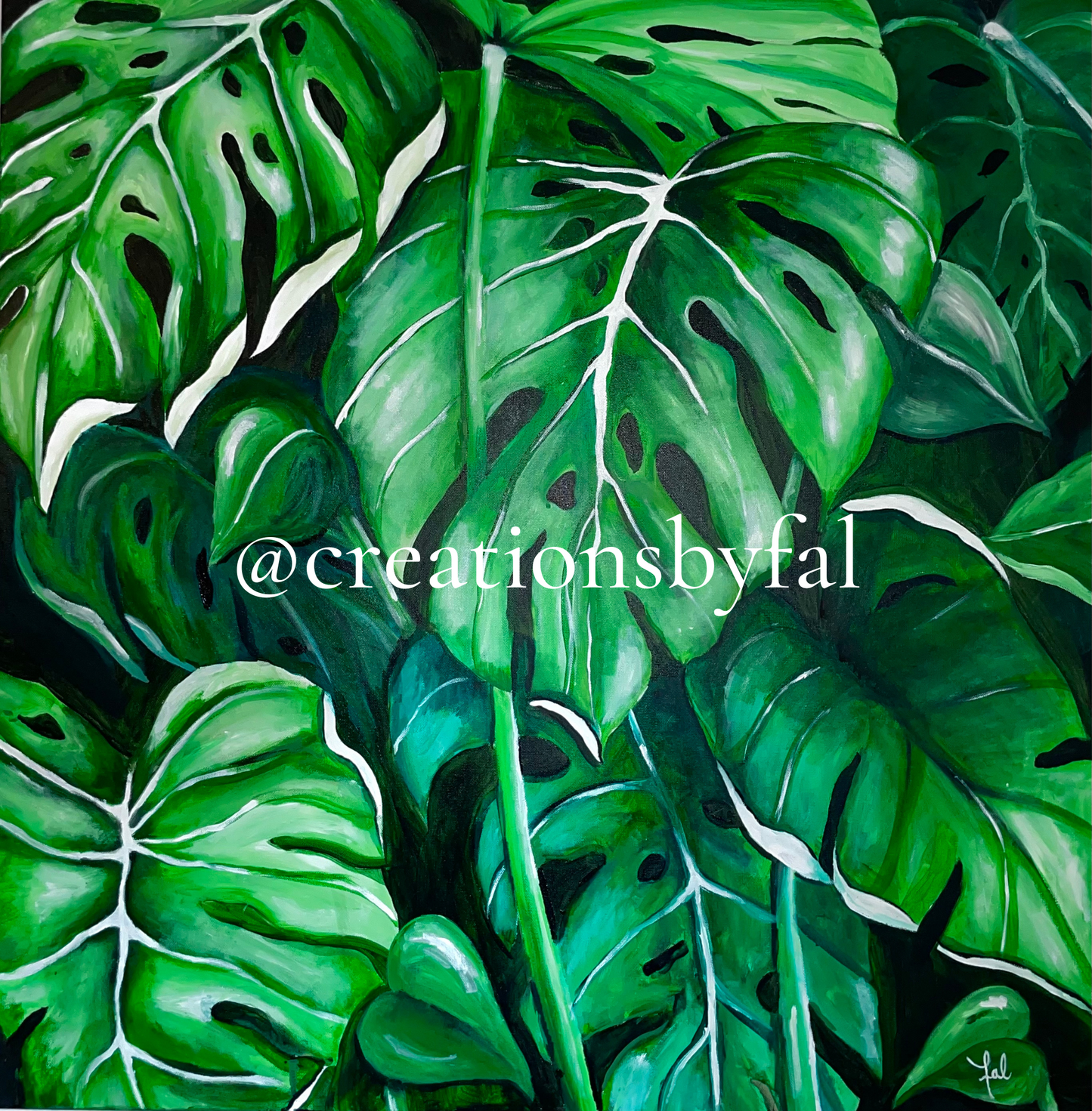 "Monstera Leaves" Fine Art Print